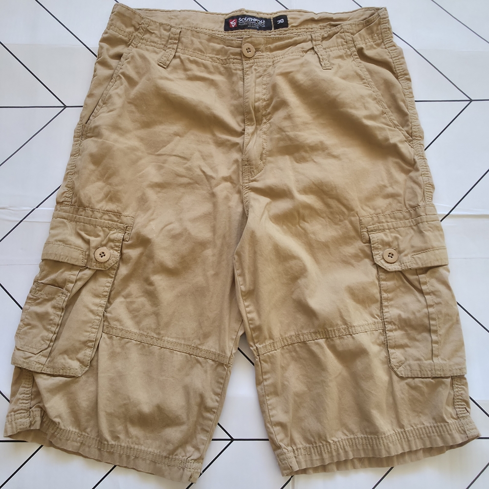 Men's Tan Cargo Shorts